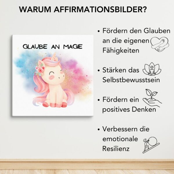 "Glaube an Magie" Leinwand – Bild 5