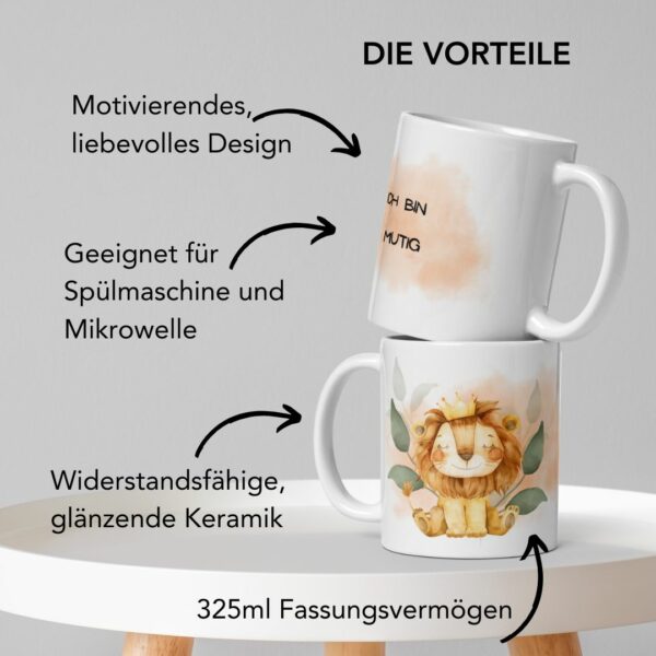 "Ich bin mutig" Kindertasse – Bild 5